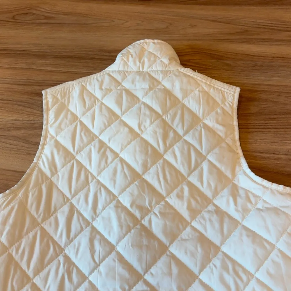 Ralph Lauren Cream Puffer Vest - Image 12