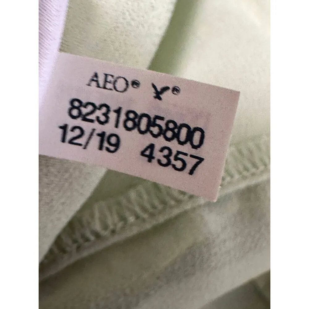 American Eagle AEO Green Cream Floral Print Romper Women's Size X-Small XS - Image 10