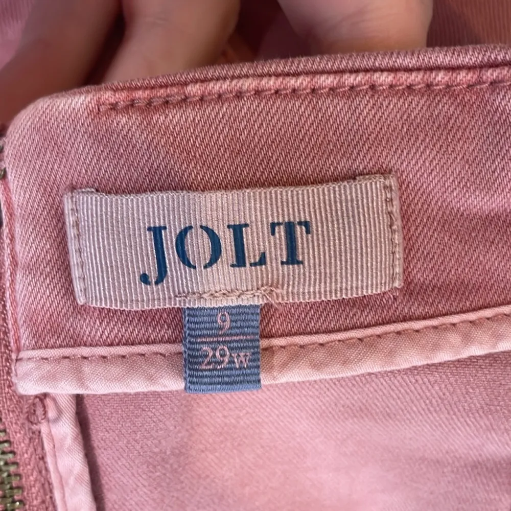 178 Jolt Dusty Pink Mini Jean Skirt Size 9 - 29w - Image 4