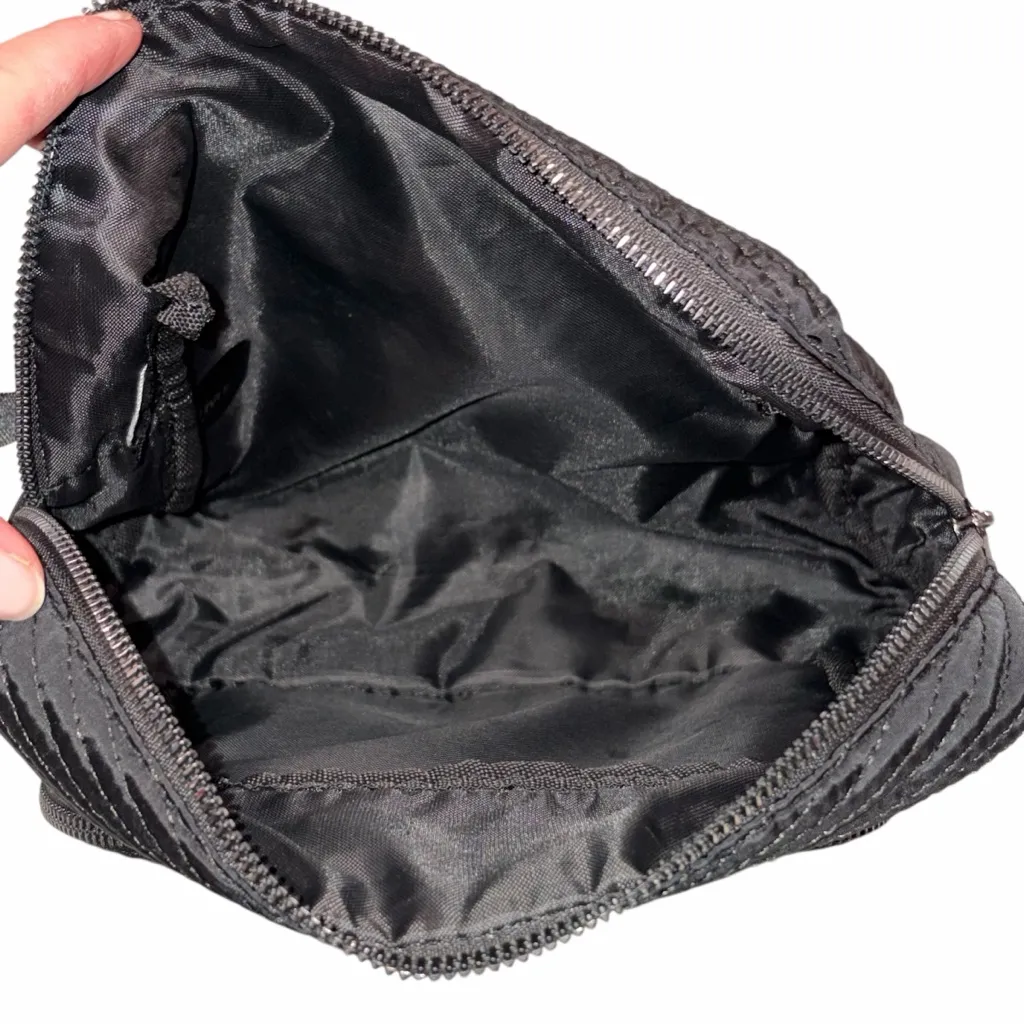 Aimee Kestenberg Quilted Black Cosmetic Bag Makeup Case Toiletries Bag - Image 8