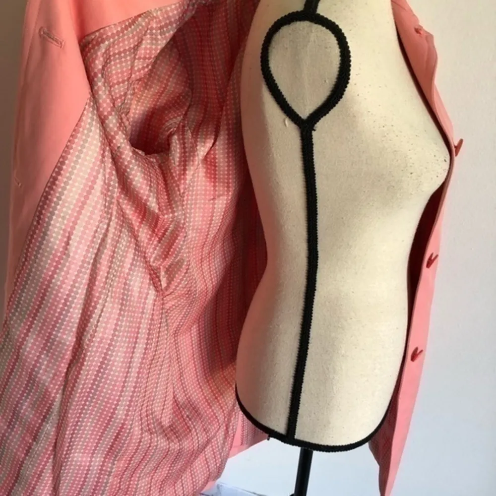 Loft Ann Taylor  Salmon Spring Fall Trench Coat Size S - Image 6