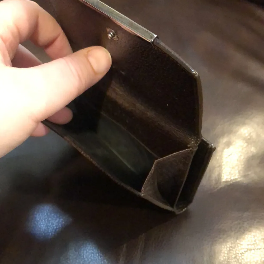 GUCCI GG Trifold Canvas Jacquard Wallet Brown Leather Accent Snap Closure - Image 14