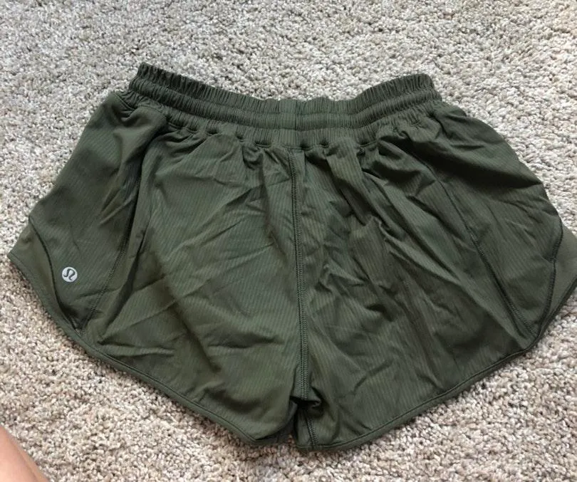 Lululemon Army Green Shorts - Image 2