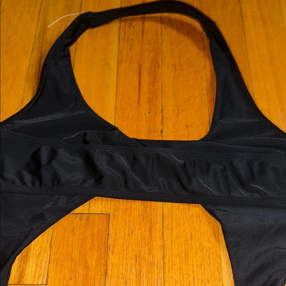 Betty Jade Modern Black Cutout One Piece Swimsuit Size L - Image 6