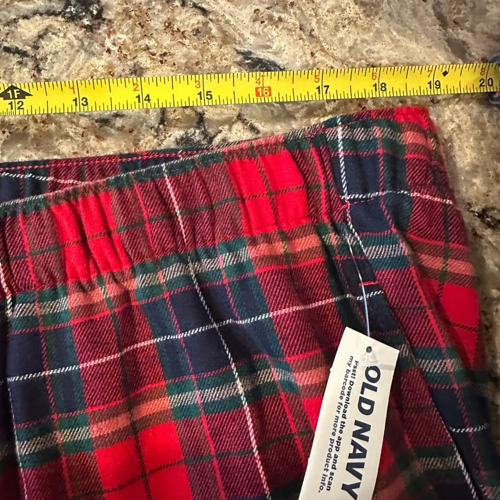 Old Navy Flannel Pajama Set Womens Size XL Red Plaid Top & Pants New NWT - Image 5
