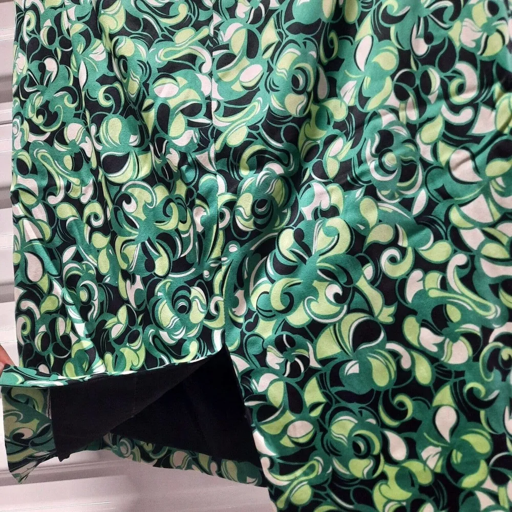 Elie Tahari Skirt Womens Size Extra Small XS Green Silk Office Straight Pencil - Image 4