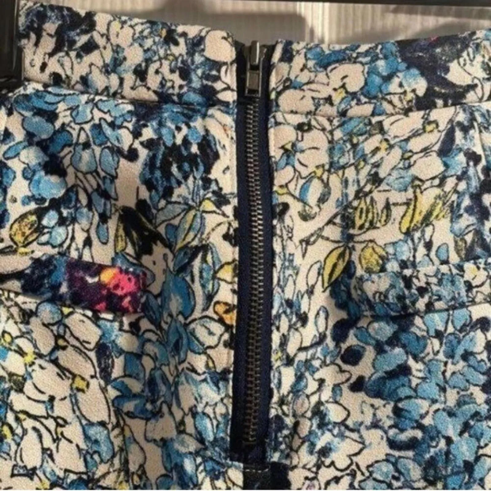 Muse Muse mini, bright, colored, Floral, pleated shorts, festival, spring Blue - Image 7