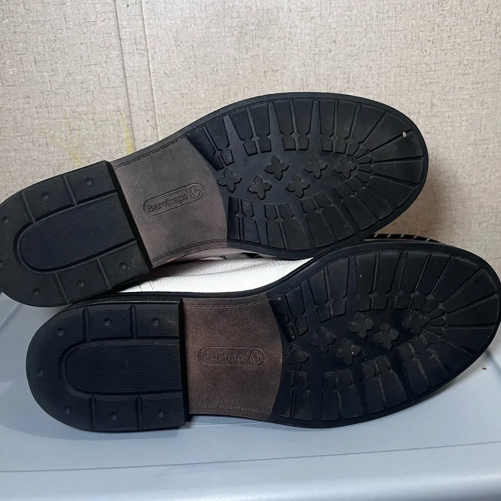 BareTraps Ivory Combat Boots with Black Accents - Image 7