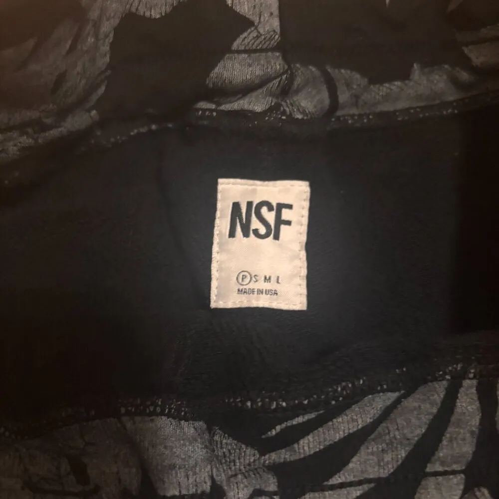 NSF Sayde Gray Floral French Terry Sweatpants - Image 3