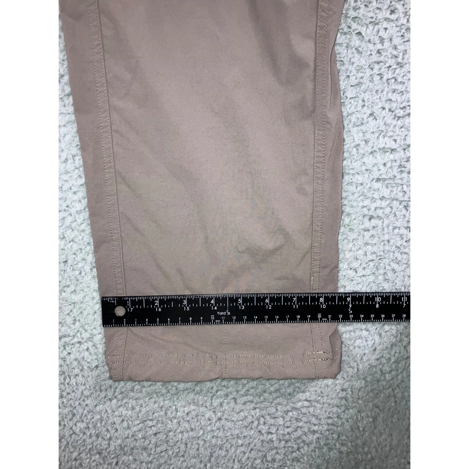 LL Bean Cargo Pants Women 16 Mid Straight Leg Brown Rise Nylon Hiking Outdoor - Image 4