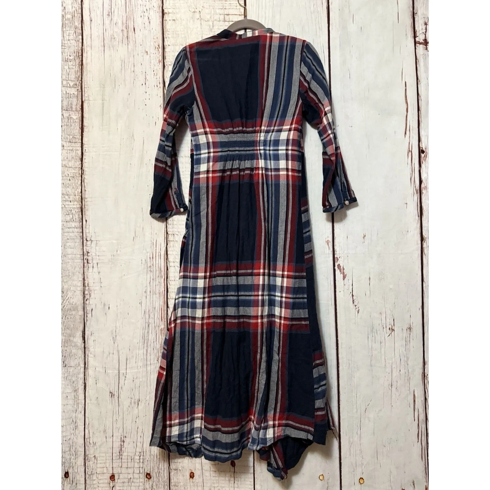 Anthropologie Isabella Sinclair Tartan Plaid Midi Dress Size XS - Image 5