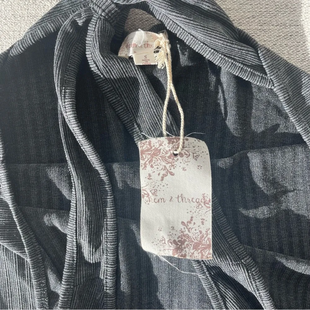 Hem & Thread NWT  Dark Gray Tank Top - Image 3