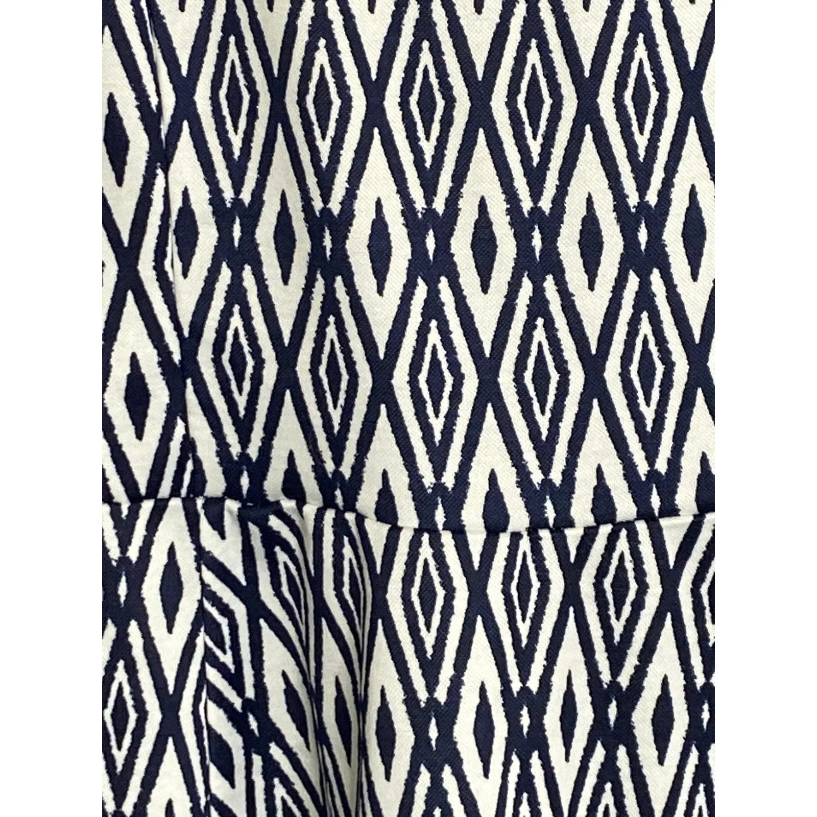 Divided H&M Women's 10 Blue White Sleeveless Mini Dress - Image 2