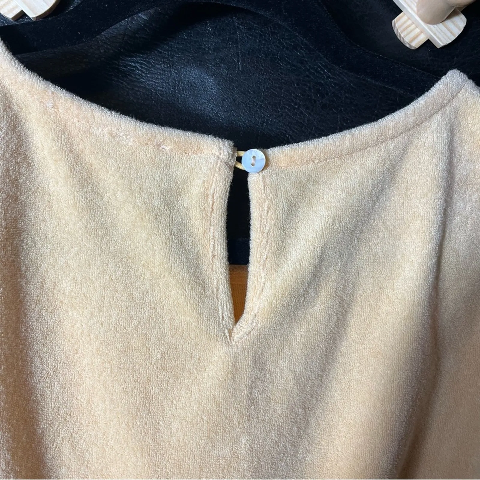 Mable Peach‎ Terry Cloth Crop Tank Top Size Small Orange - Image 4