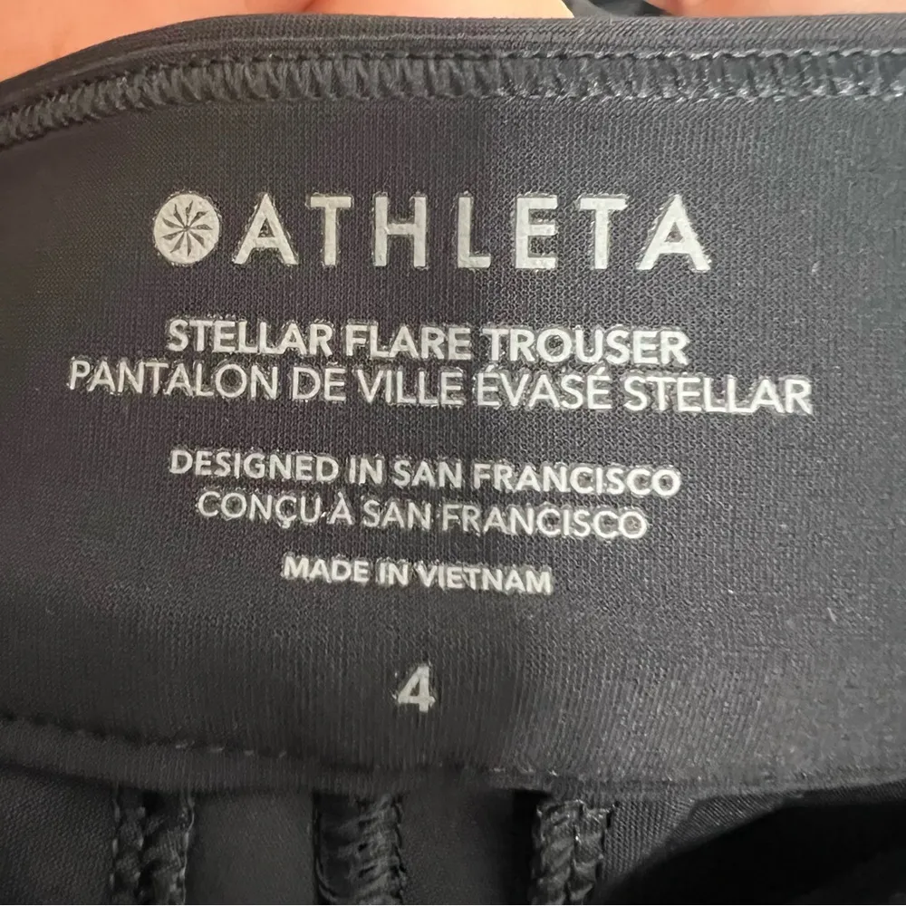 Athleta Stella flare trouser black sz 4 - Image 7