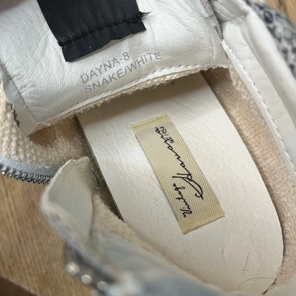 Vintage Havana Dayna High Top Sneaker Snake White Studded Silver Women’s Size 8 - Image 10