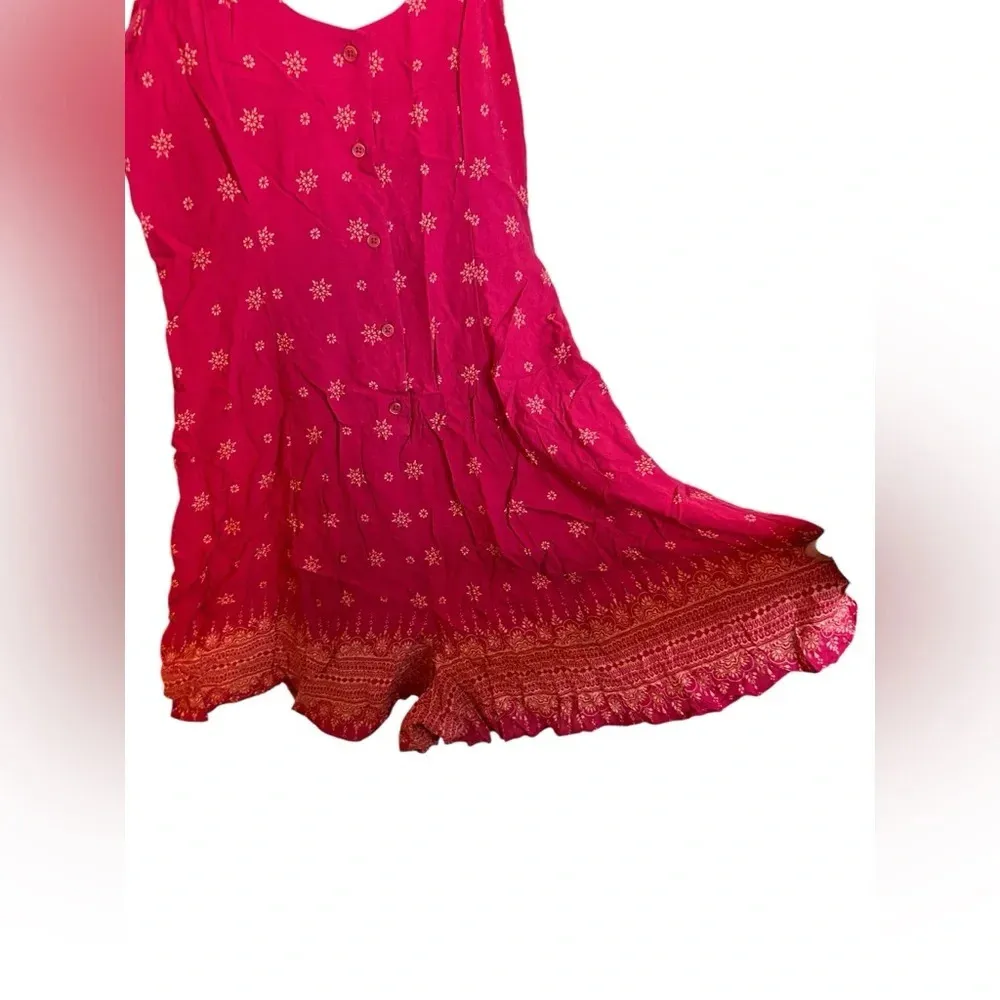 Nwt MUDD Boho Button Front Sweetheart Romper - Image 2