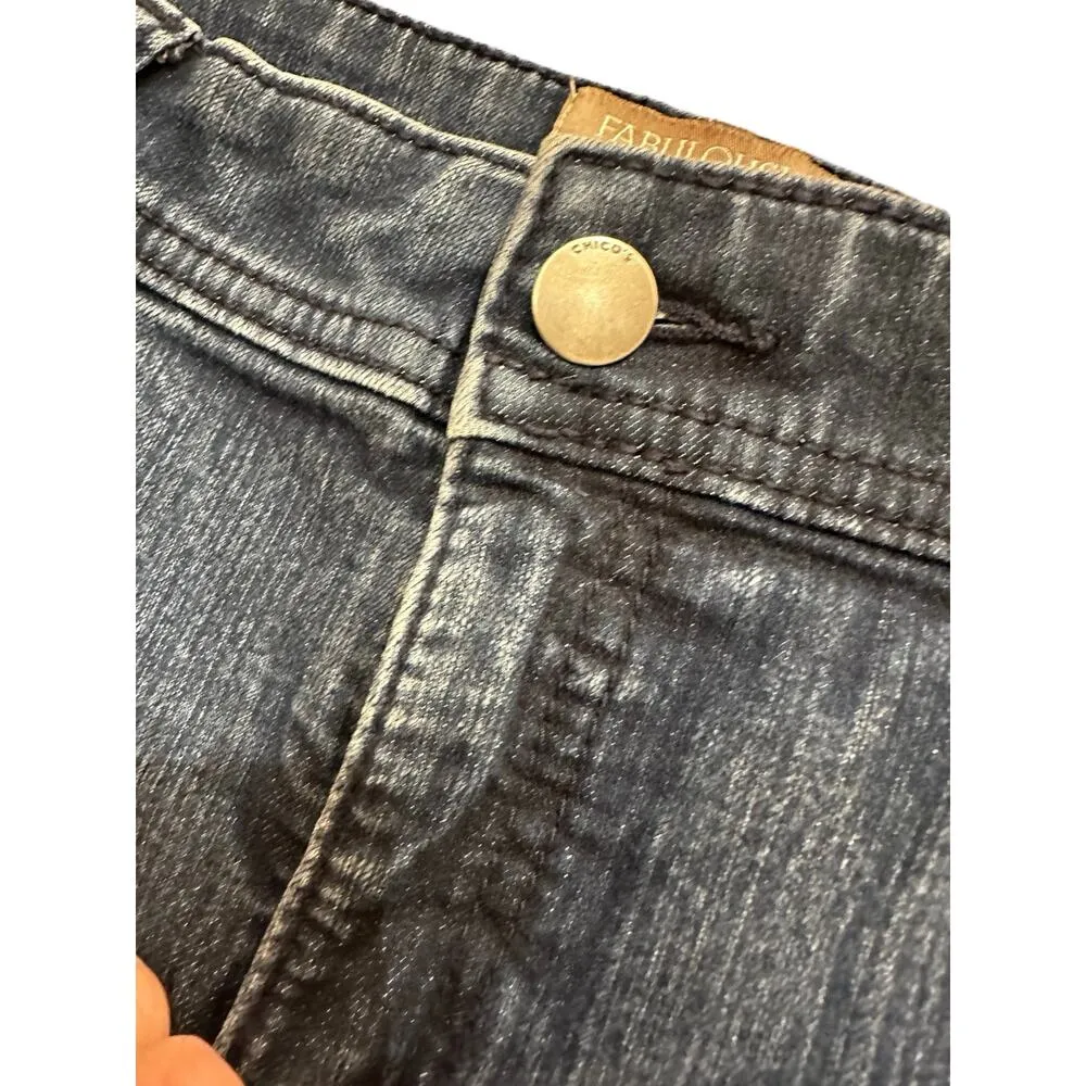 Chico’s 00 Fabulously Slimming Jeans 30x30 with Stretch Waist - Image 4