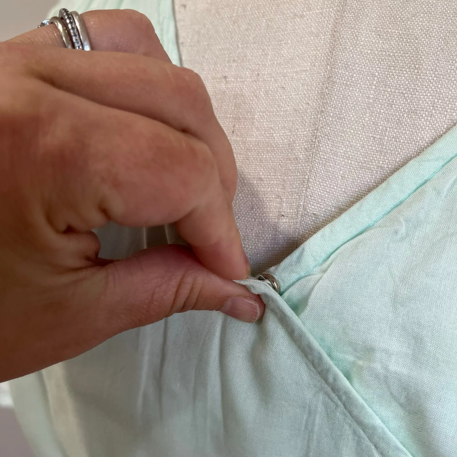 Ivy City Pastel Ombre Tiered Maxi Wrap Dress Cottagecore Spring Dress Sz S/M Pink - Image 8