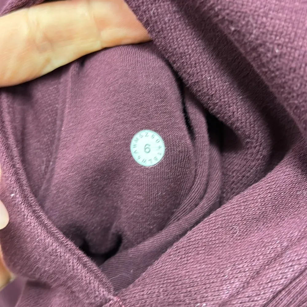 Lululemon Maroon Scuba Full zip Hoodie Size 6 - Image 5