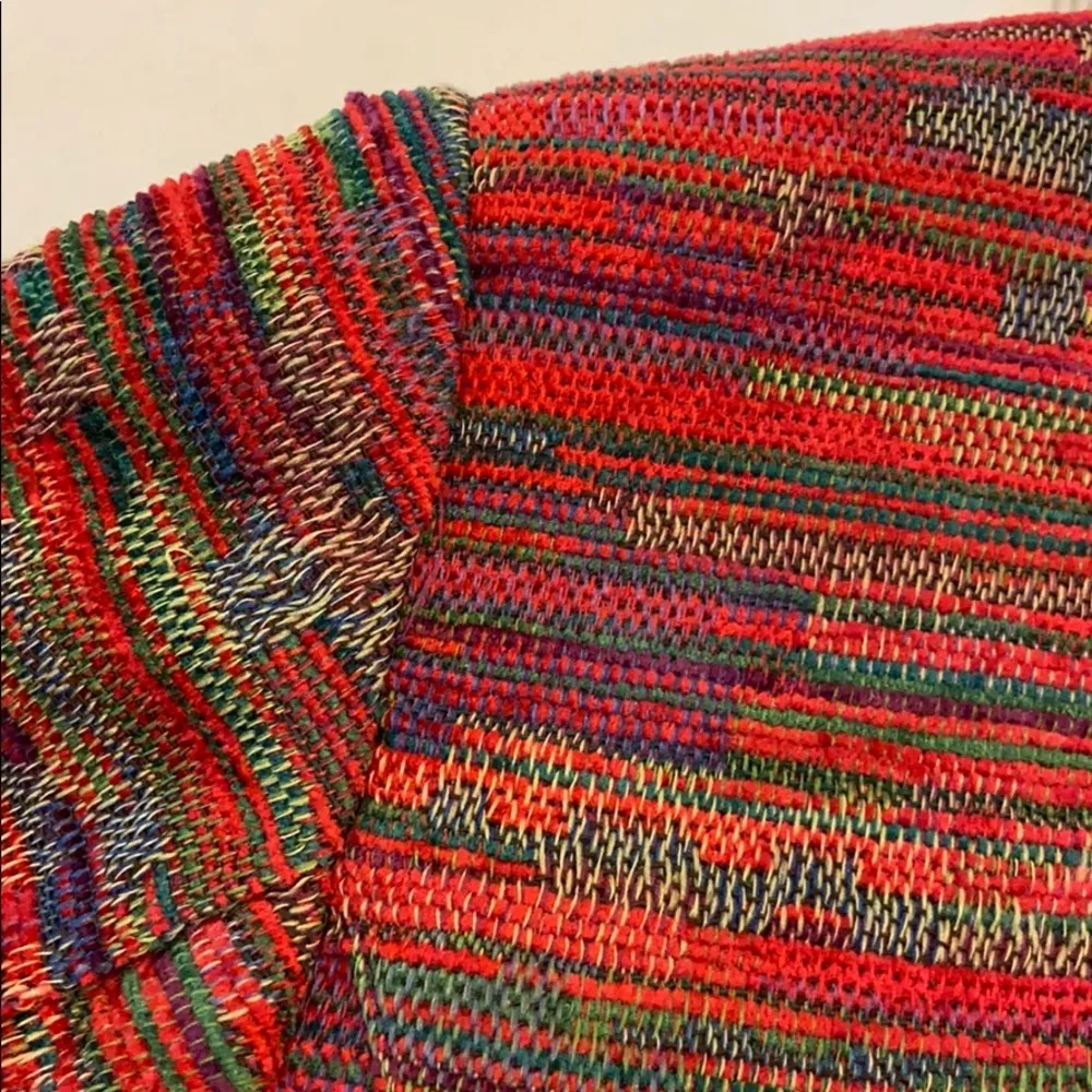 COLDWATER CREEK S Open Front Jacket  Blazer Red - Image 4