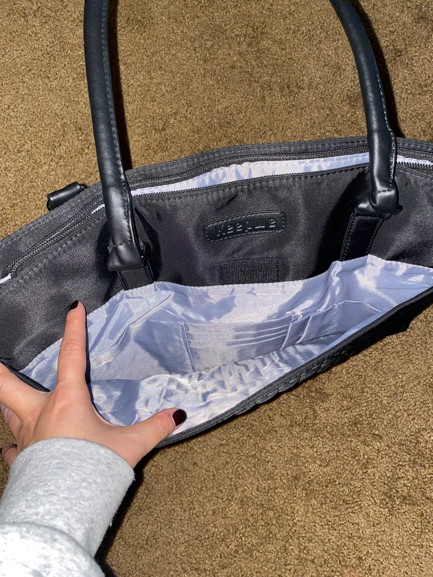 Black Laptop Shoulder Bag - Image 3