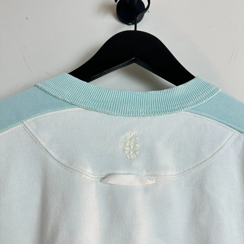 FREE PEOPLE Movement Intercept Colorblock Pullover in Ivory/Refresh Combo Large Blue - Image 5