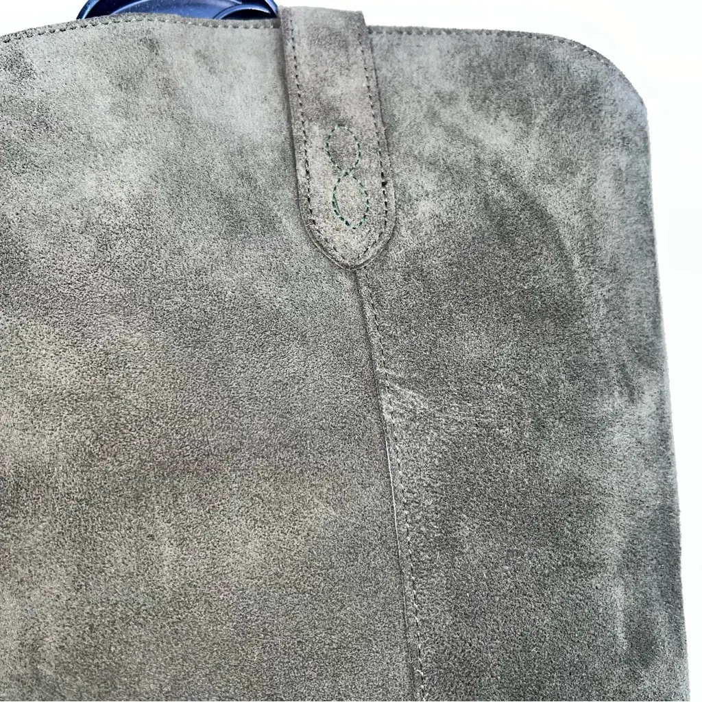 Urban Outfitters Duo Brand Olive Green Suede 2.5” Heeled Cowboy Boots Size 40EU - Image 7