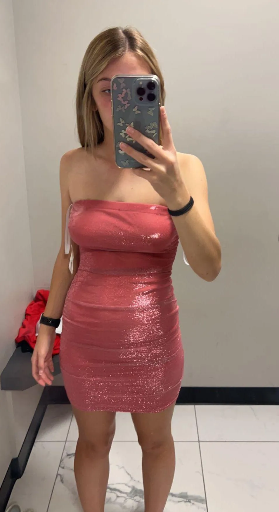 Homecoming Dress Pink Size 2 - Image 2