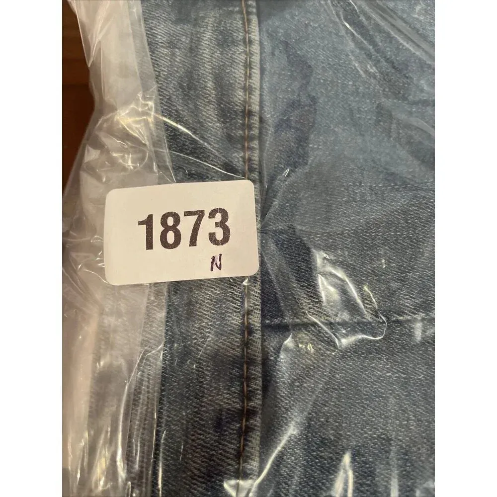 Lee Size 10M Mid Rise Essential Indigo Knee Length Denim Skirt Cargo Stretch NEW - Image 6