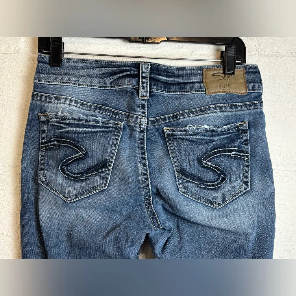Silver Suki Woman’s Denim Casual Western Chic Capri Jeans Size W28 / L22 1/2 - Image 4
