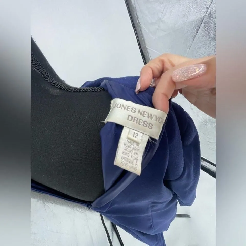 Jones,‎ New York size 12 blue dress - Image 7