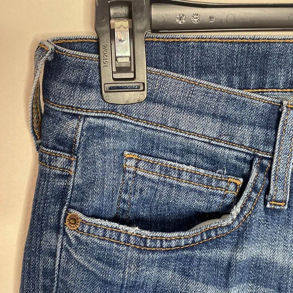 Current Elliott the stiletto windmill destroy slim jeans busted knee size 25 - Image 6