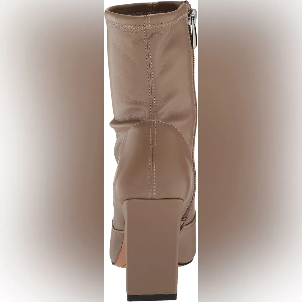 🆕Franco Sarto NEW SIZE 8 Women's L-Avana Mid Calf Boot Taupe Vegan - Image 3
