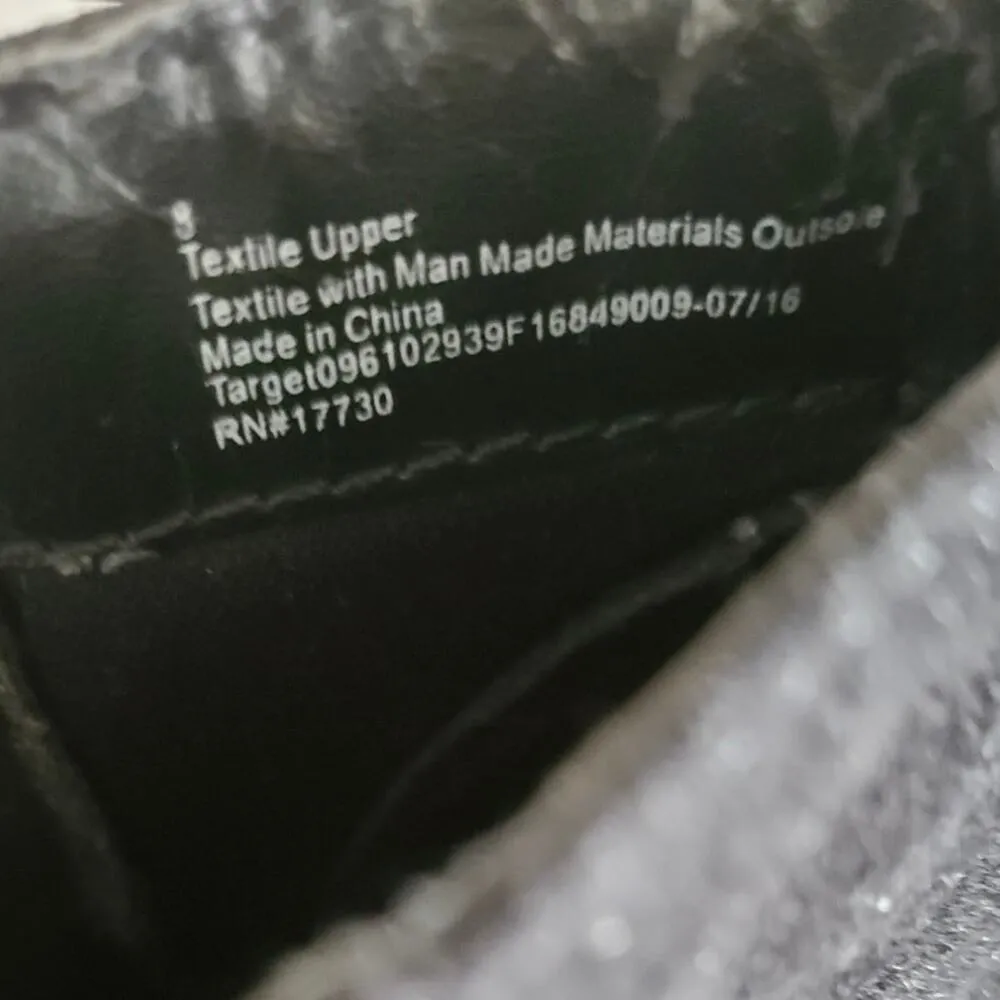 Black Suede Wedge Ankle Booties Size 8 Merona Fashion Lace Up - Image 5