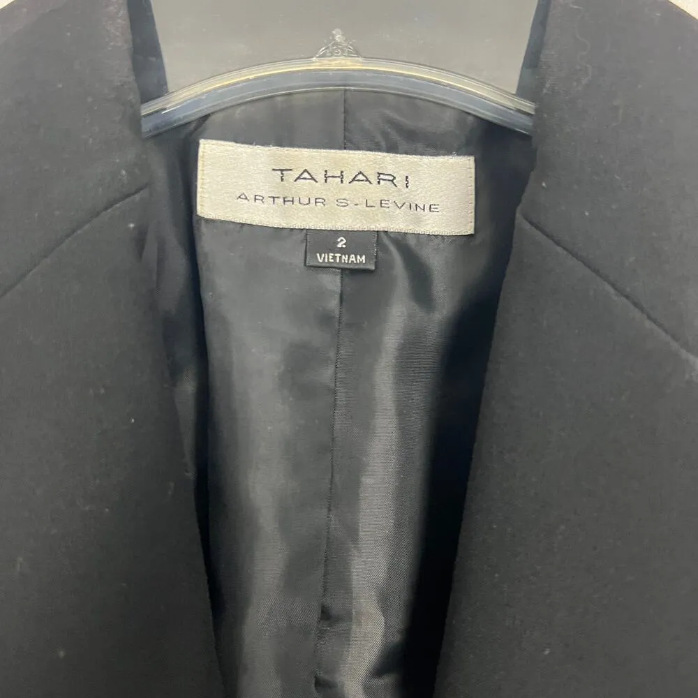 Tahari Womens Blazer 2 Tailored Business Casual Office Siren Career Academia - Image 2