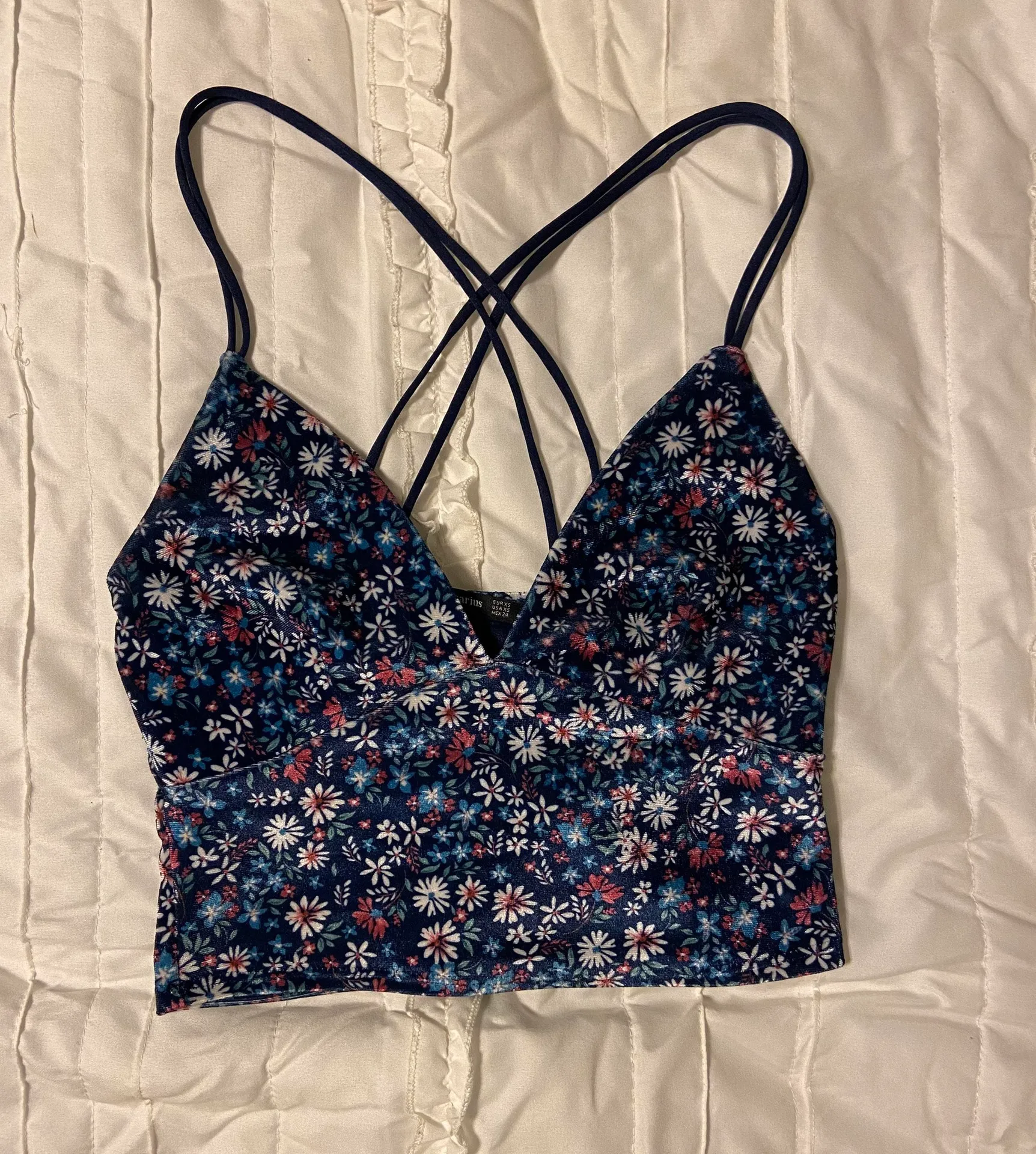 Flower Crop Top Multi Size XS - Image 2