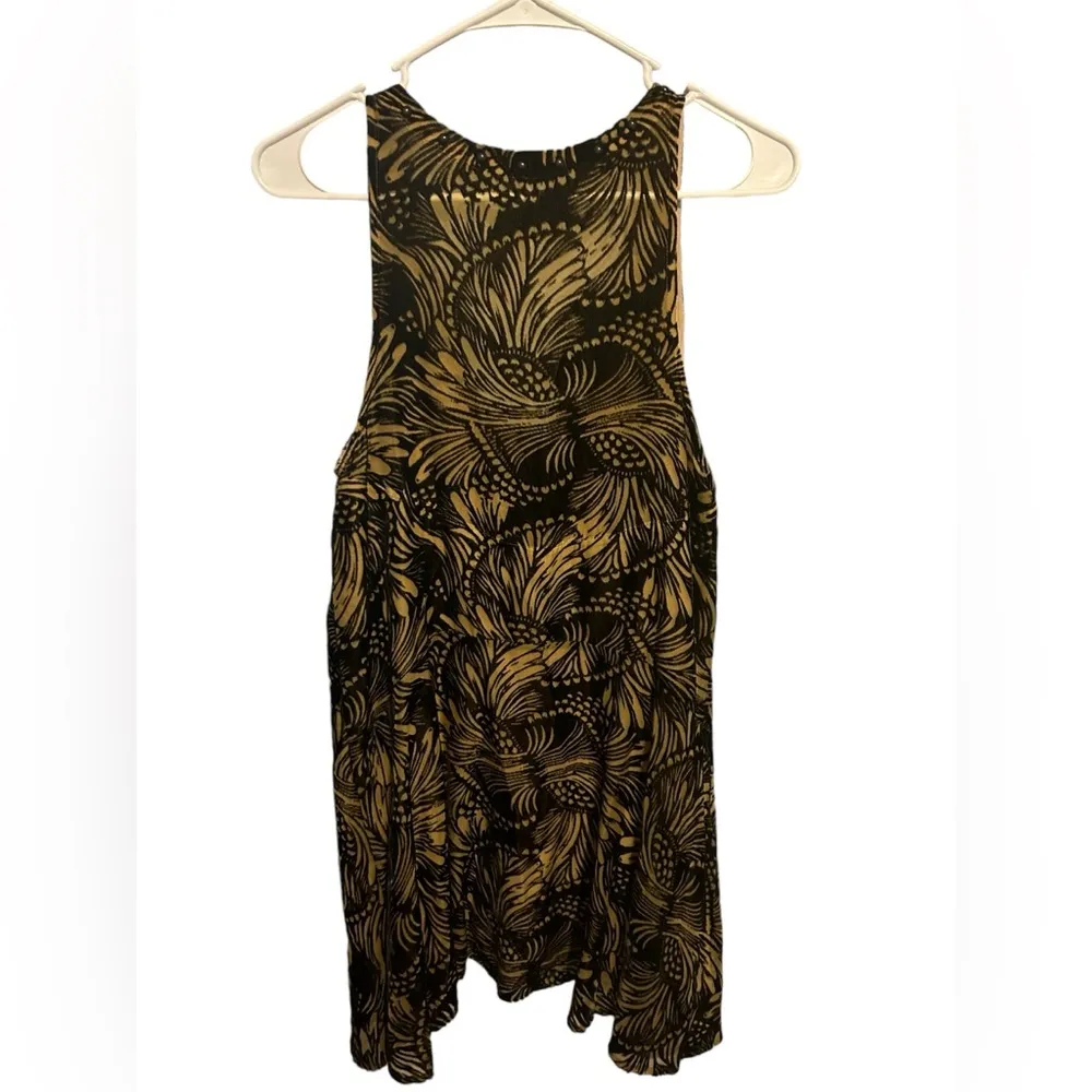 Black Ellie
Velvet Burnout Sleeveless
Mini A-Line Dress size small - Image 2