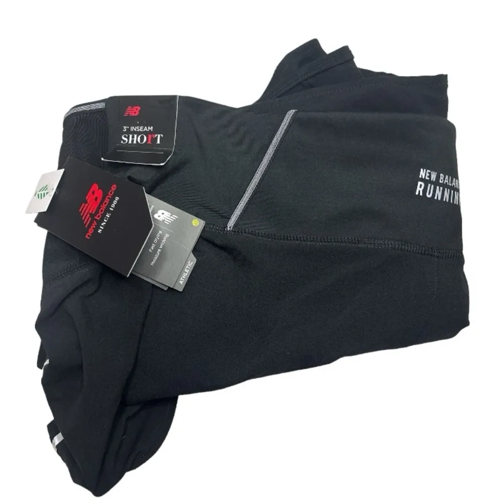 NEW BALANCE Women's Black Impact Run 3 Inch Shorts Sz 2XL - Image 6