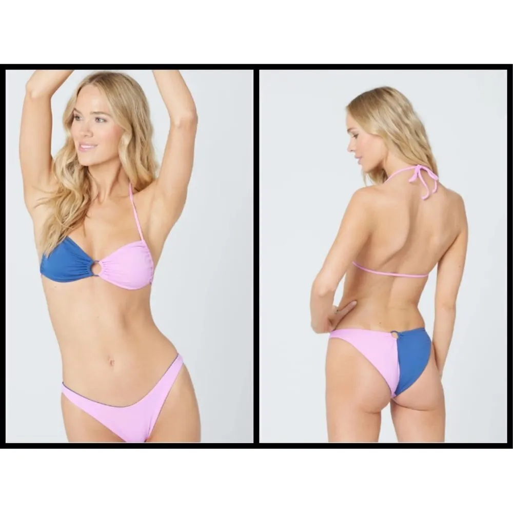 💕L*SPACE💕 Color Block Bikini Set: Ringo Top + Mercury Classic Bottom Small NWT - Image 7