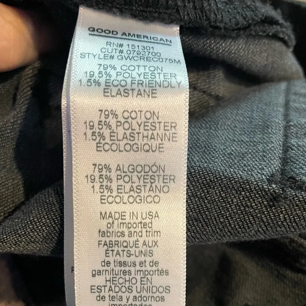 NWT GOOD AMERICAN Good Waist Maternity High Rise Skinny Jeans Dark Wash 4/27 - Image 10