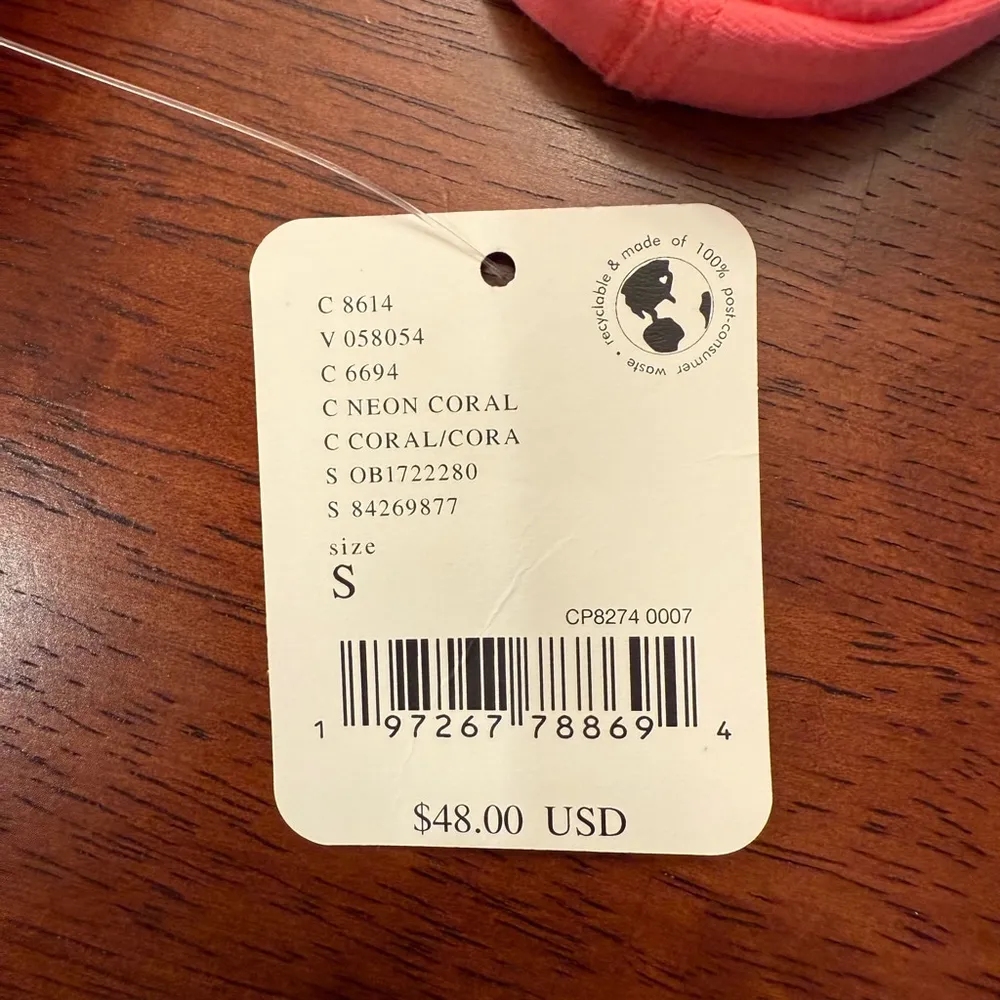 NWT  FP Movement Never Better Square Neck Sports Bra Coral Size Small - Image 6