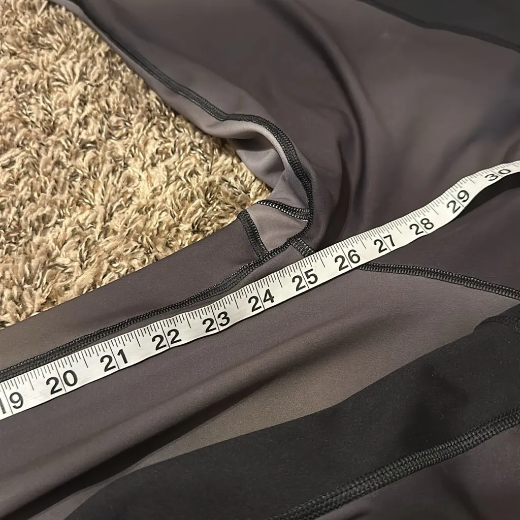 Nike Yoga Leggings Grey Black XXL - Image 7