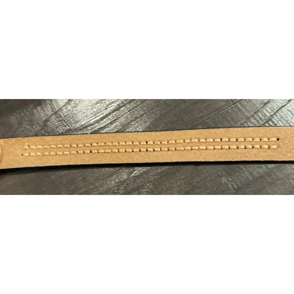 Braided Tooled Leather Brown Belt Womens Size 38”‎ Boho Chic Western Cowgirl - Image 10