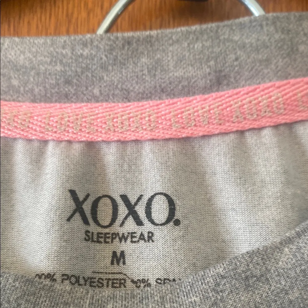 XOXO Juniors Gray Pajama set with Leopard Print - Image 2