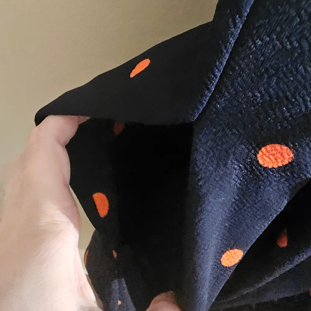 LulaRoe Amelia Simply Comfortable Seafoam Orange and Navy Dress with Pockets - Image 4