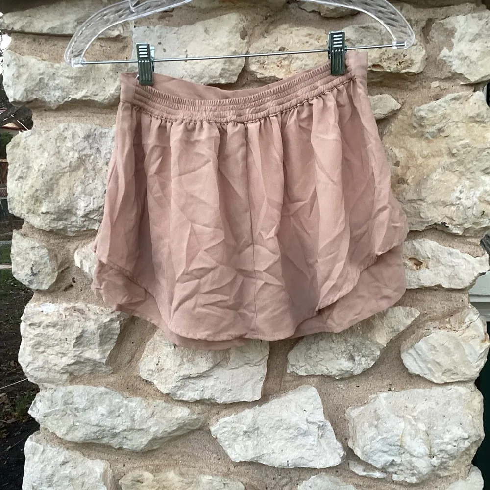 Pink Mini Skater Skirt with Pleated High - Image 3