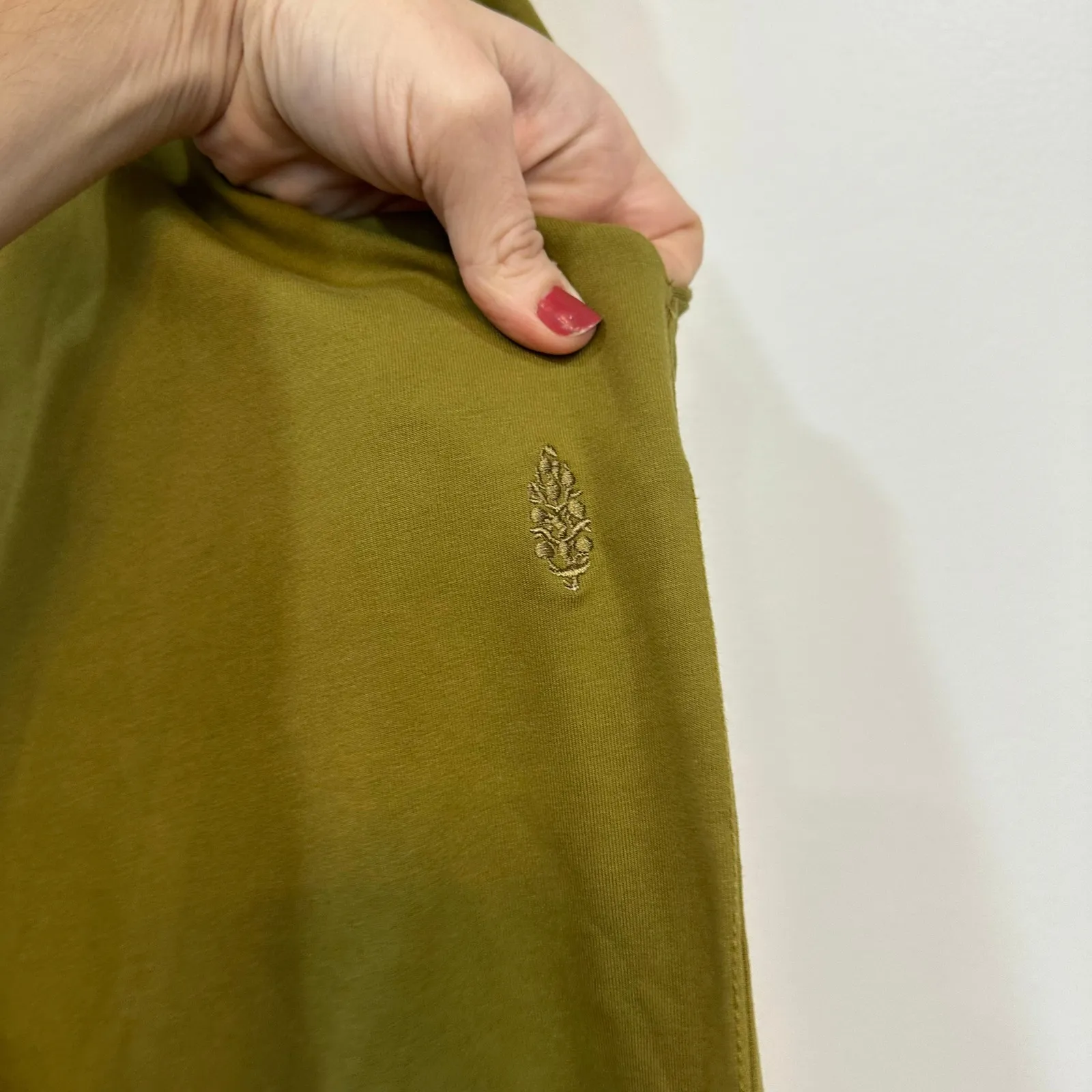 Free People Movment Womens Sweatpants Small Olive Green Joggers Field Goal - Image 6