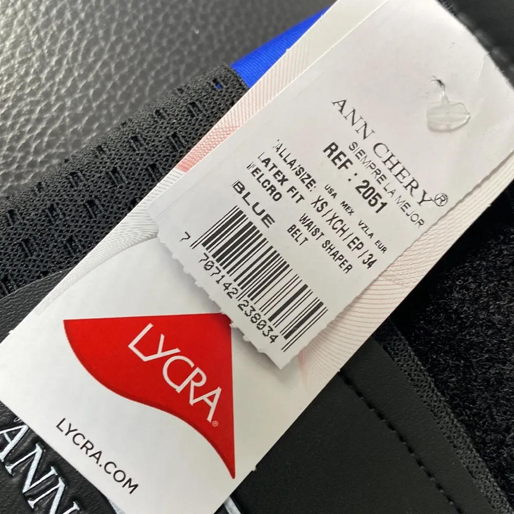 WAIST TRAINER ABDOMEN CONTROL LATEX FIT SIZE XS / NEW WITH TAG AND PACKAGING Blue - Image 11