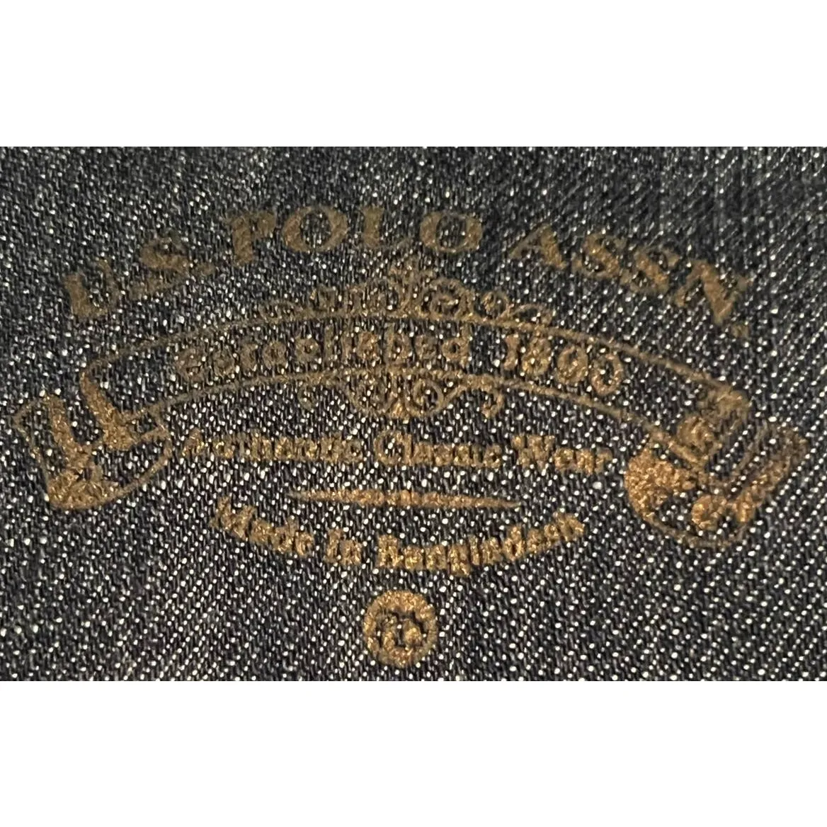 U.S. Polo Assn Women's‎ Heavy Medium Wash Denim Jacket Oversized Pockets Size M - Image 3